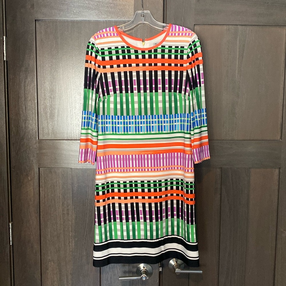 EUC multicolor Eliza J dress size 8